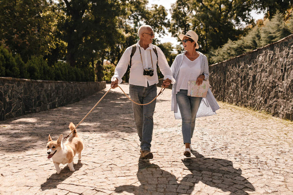Happy retired couple in Boca Raton