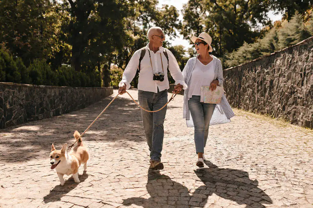 Happy retired couple in Boca Raton