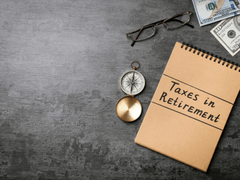 Taxes in Retirement financial planning concept